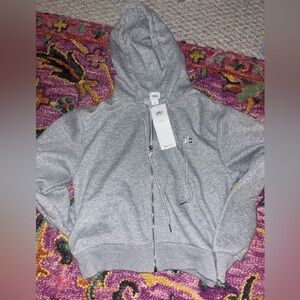 ALO Yoga Heather Gray Zip-Up Jacket